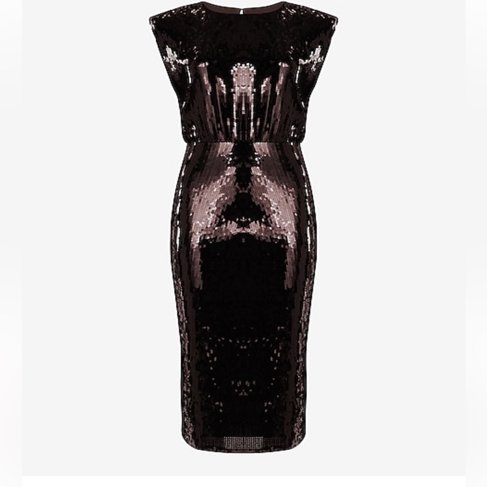 Beautiful Express, Espresso Sequin Dress